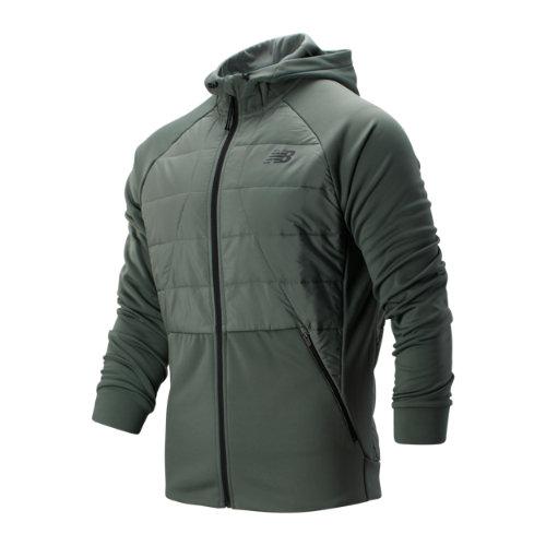 New Balance 93025 Men's Tenacity Hybrid Puffer Jacket - Green (mj93025slg)