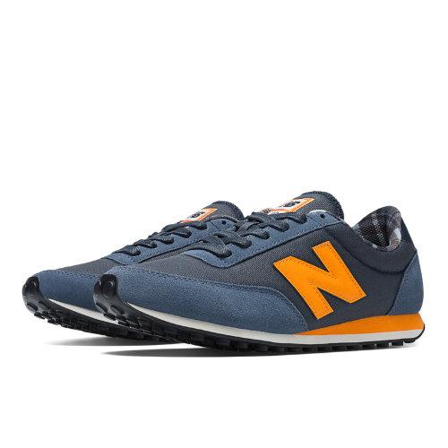 New Balance 410 Men's & Women's Running Classics Shoes - Navy, Orange (u410fno)