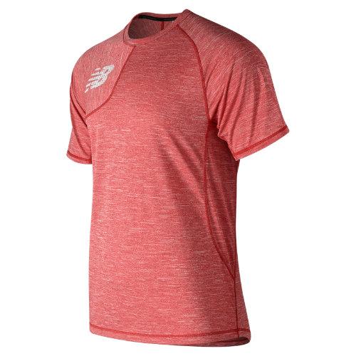 New Balance 91711 Men's Tenacity Asym Tee - Red (mt91711rep)