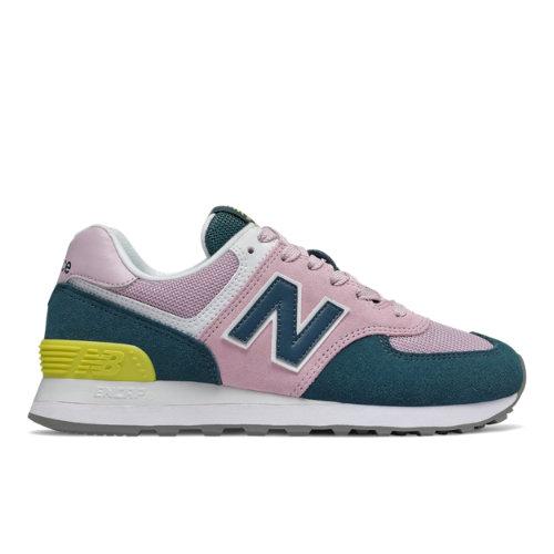 New Balance 574 Women's 574 Shoes - Purple/green (wl574nwb)