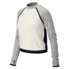 New Balance 63555 Women's J.crew Sport Style Crop Top - Off White (wt63555mop)