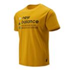 New Balance 93694 Men's Nb Athletics Trail Ss Tee - Yellow (mt93694vgl)