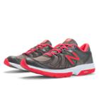 New Balance 813v2 Women's Gym Trainers Shoes - Grey, Dark Grey, Race Red (wx813mp2)