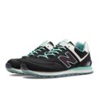 New Balance 574 Luau Men's 574 Shoes - Black, Blue Light, White (ml574ilc)