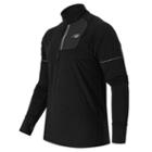 New Balance 53209 Men's Performance Merino Half Zip - Black (mt53209bk)