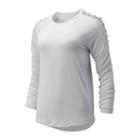 New Balance 93472 Women's Balance Macrame Long Sleeve - Off White (wt93472sah)
