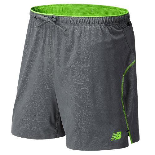 New Balance 5105 Men's Ultra 6 Inch Short - Lead, Chemical Green (mrs5105cmg)