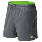 New Balance 5105 Men's Ultra 6 Inch Short - Lead, Chemical Green (mrs5105cmg)