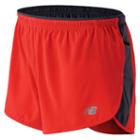 New Balance 53219 Men's Impact 3 Inch Split Short - Flame, Thunder (ms53219fth)