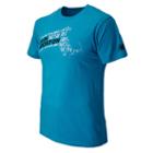 New Balance 51729 Men's Men's Boston Tee - Blue Atoll (mt51729ptq)