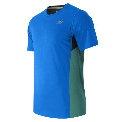 New Balance 53061 Men's Accelerate Short Sleeve - Blue/green/black (mt53061elb)