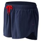 New Balance 71245 Women's J.crew Impact Running Short - Navy (ws71245nv)