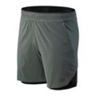 New Balance 91150 Men's 7 Inch 2 In 1 Short - Green (ms91150slg)