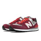 574 New Balance Men's 574 Shoes - Burgundy, Red (ml574crb)