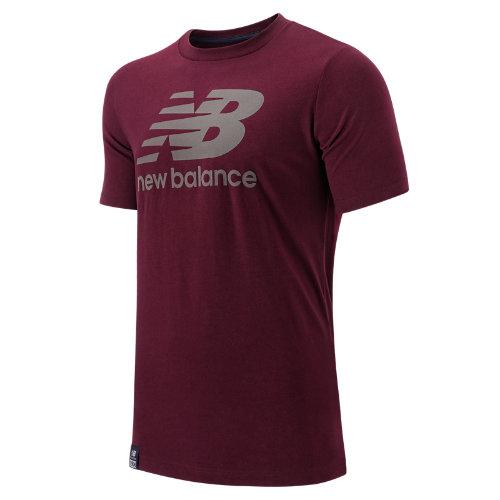 New Balance 53511 Men's Short Sleeve Logo Tee - Burgundy (mt53511brf)