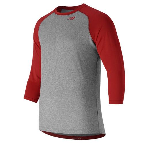 New Balance 601 Men's 3/4 Baseball Raglan Top - Red (tmmt601tre)