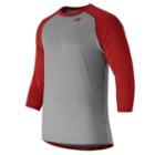 New Balance 601 Men's 3/4 Baseball Raglan Top - Red (tmmt601tre)