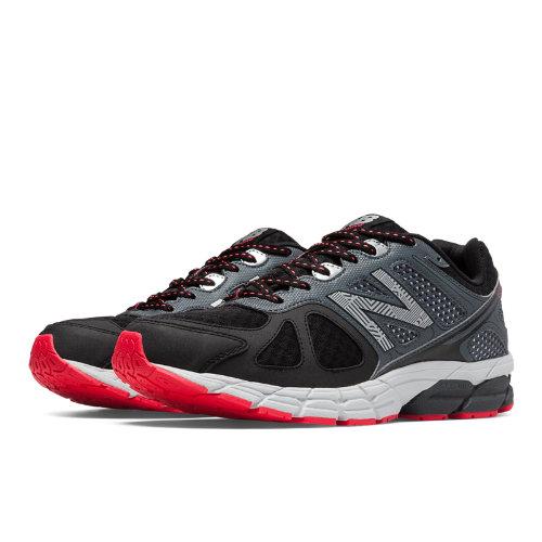 New Balance 670v1 Men's Neutral Cushioning Shoes - Black, Bright Cherry (m670rb1)