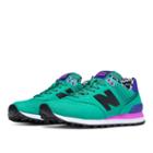 New Balance 574 Paint Chip Women's 574 Shoes - Galapagos/titan/pink Zing (wl574acb)