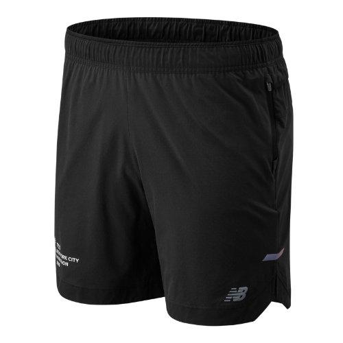 New Balance 93253 Men's Nyc Marathon 7 In Q Speed Run Crew Short - Black (ms93253mbk)