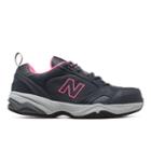 New Balance Steel Toe 627 Suede Women's Work Shoes - Grey/pink (wid627gf)