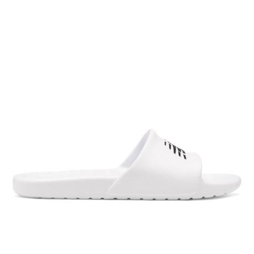 New Balance 100 Men's & Women's Slides Shoes - White/black (suf100tw)