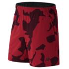 New Balance 53051 Men's Woven 2-in-1 Short - Bloodstone Print, Caviar (ms53051btp)