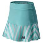 New Balance 5162 Women's Printed Challenger Skirt - Sea Spray, White, Silver Mink (wtk5162ssp)