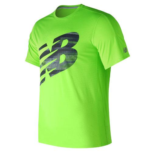 New Balance 73060 Men's Accelerate Ss Graphic - Green (mt73060egl)