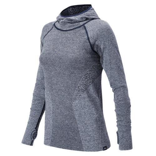 New Balance 63155 Women's J.crew M4m Seamless Hooded Pullover - Navy (wt63155nv)