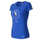 New Balance 63223 Women's Nyc Marathon Nb Ice Short Sleeve - Blue (wt63223vvct)