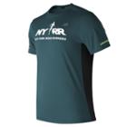New Balance 63223 Men's Run For Life Nb Ice Ss Tee - Green (mt63223vscr)