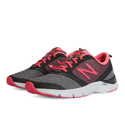 New Balance 711 Heathered Women's Gym Trainers Shoes - Black, Grey, Watermelon (wx711wb)