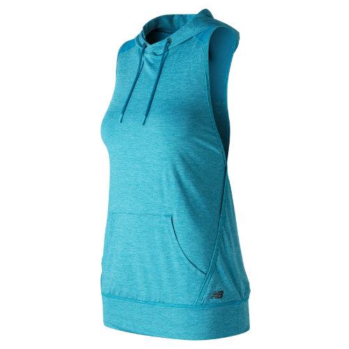 New Balance 71145 Women's Hooded Tank Pullover - Blue (wt71145dzh)