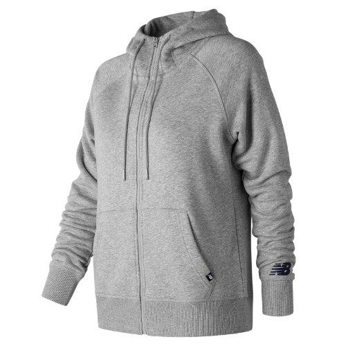 New Balance 73520 Women's Essentials Full Zip Hoodie - Grey (wj73520ag)