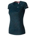 New Balance 63223 Women's Nb Ice Short Sleeve - Blue/navy (wt63223ccm)
