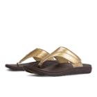 New Balance Revitalign Thrive Adjustable T-strap Women's Flip Flops Shoes - Gold (w6057gd)