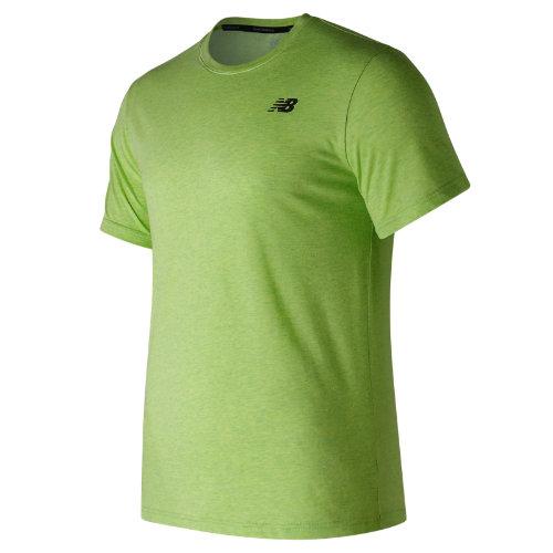 New Balance 73080 Men's Heather Tech Short Sleeve - Green (mt73080egl)