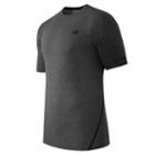 New Balance 61021 Men's Trinamic Short Sleeve Top - Heather Charcoal (mt61021hc)