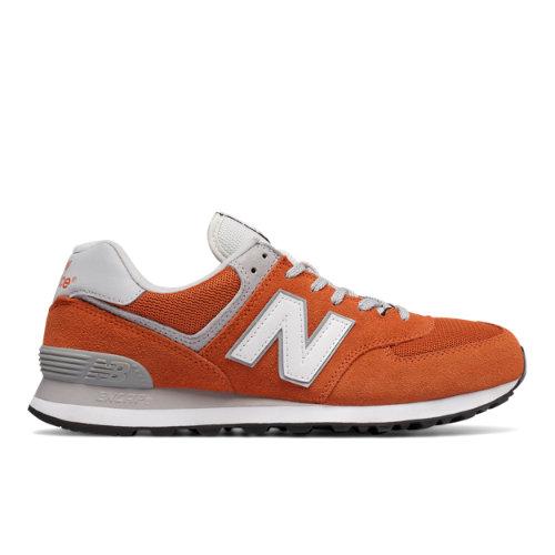 New Balance 574 Classic Men's 574 Shoes - Orange/white (ml574vib)