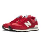 New Balance Pennant Pack 574 Women's 574 Shoes - Dark Red, Off White (wl574pbw)