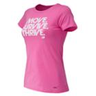 New Balance 71159 Women's Pink Ribbon Survive Tee - Pink (rwt71159pfl)