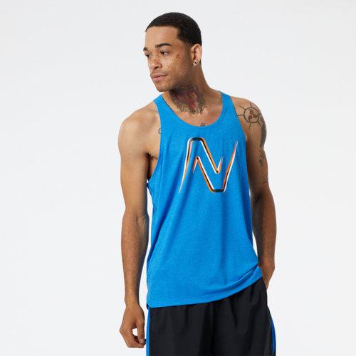 New Balance Men's Graphic Impact Run Singlet