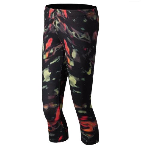 New Balance 5180 Women's Printed Capri - Sorbet Pink Heather, Sea Green Heather, Black (whp5180mlt)