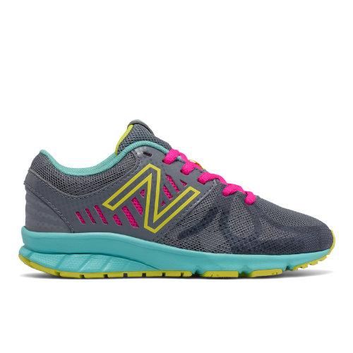 New Balance 200 Kids Grade School Running Shoes - Grey/blue (kj200rmg)