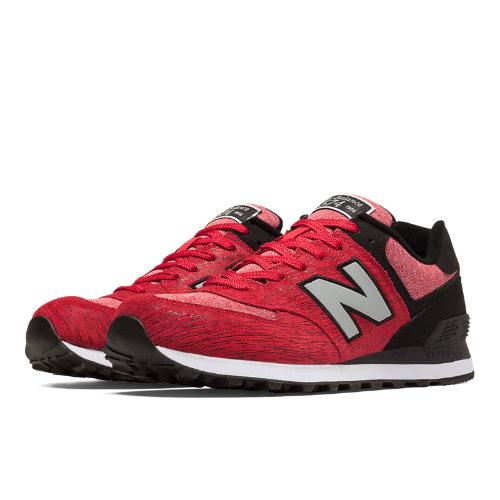 New Balance 574 Sweatshirt Men's 574 Shoes - Red, Black (ml574ttb)