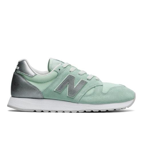 520 New Balance Women's Running Classics Shoes - Green/silver (wl520snb)