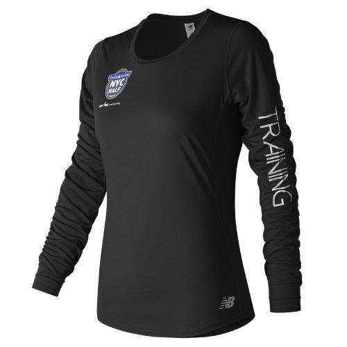 New Balance 73132 Women's United Nyc Half Training Accelerate Long Sleeve - Black (wt73132cbk)
