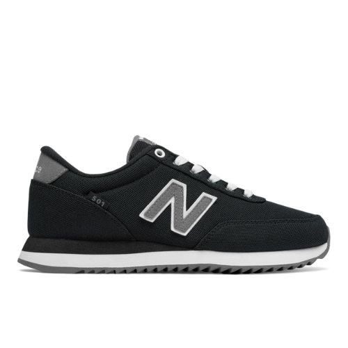 New Balance 501 Ripple Sole Women's Running Classics Shoes - Black/grey (wz501poj)