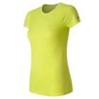 New Balance 61131 Women's M4m Seamless Short Sleeve Tee - Yellow (wt61131ffh)